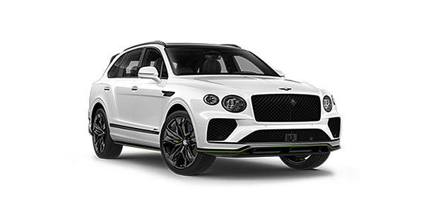 Bentley Jeddah Bentley Bentayga Speed SUV in Snow Quartz Pearlescent by Mulliner white paint
